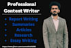 do essay,summary and report writing