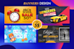design your classy business banners and social media ads