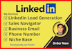 provide b2b linkedin lead generation services