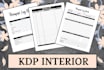 create custom low content interior book   and cover for kdp