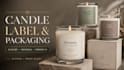 design luxury candle labels and packaging