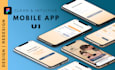 do UX UI design for mobile app, wireframes, prototype