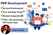 develop custom CRM, cms and dashboards using PHP laravel