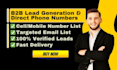 direct phone numbers, mobile numbers and b2b lead generation