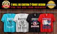do custom t shirt logo design within 12 hours