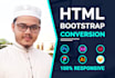 convert psd to html, xd to html, sketch to html, figma to html responsive