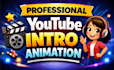 create professional youtube intro and opening title animation