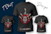 do typography graphic t shirt design in bulk