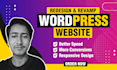 revamp or redesign wordpress website