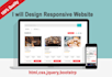 convert psd to html website using html5 css3 bootstrap,jaquery and wordpress,wix