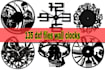 117 clock panel drawings 2d vector dxf cdr format designs