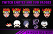 create custom twitch emotes and sub badges