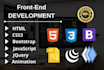develop a responsive website with HTML, CSS and javascript