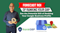 forecast ROI of ranking your google business profile
