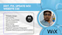 edit, fix, design wix website