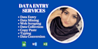 do data entry, web research copy paste and web scraping job