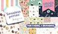 design seamless patterns for fabric, packaging and branding