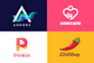 do modern business logo design with free brand guidelines