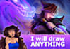 draw vibrant digital paintings or portraits of you, oc or fan art