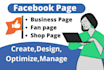 create setup facebook business and fan page