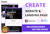 create landing page or business website by divi or elementor