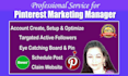 be your professional pinterest marketing manager