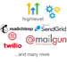 integrate mailgun and twilio in gohighlevel