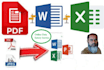 convert PDF to doc, excel, images, video conversion