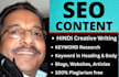 do professional and creative writing in hindi