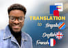 translate an audio or video into a transcript or srt file