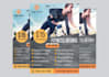 fitness gym workout and sports flyers or posters