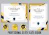design a professional certificate award within 3 hours