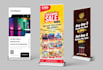 design a premium roll up banner