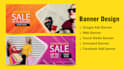 do web banner design, banner ads, header, slider, gamming