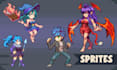 create a pixel art character sprite