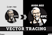 vectorize, recreate, and customize your logo and image