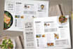 do menu card design in an innovative way