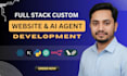 develop full stack mern nextjs web apps with modern ui and ai automation