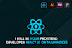 be your frontend developer  react js and tailwindcss