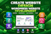 create website development, website design, wordpress website redesign