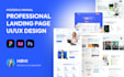 do clean professional web landing page UI UX design figma