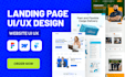 design a modern high converting landing page in figma