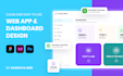 design modern dashboard, web app, admin panel UI UX