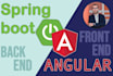 develop rest API with spring boot, angular in frontend