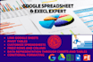 design google  and excel spreadsheets