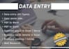 do data entry, data scraping, data collection, data mining, etc