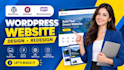 design and develop a clean, modern and responsive wordpress website