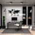 create a 3d rendering of a home office interior design in 4k