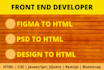 convert figma to html, psd to web, design to responsive html
