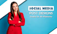 design attractive social media posts for you